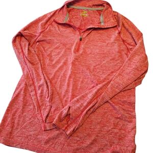 Red Quarter-Zip Pullover